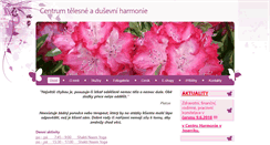 Desktop Screenshot of centrum-harmonie.com